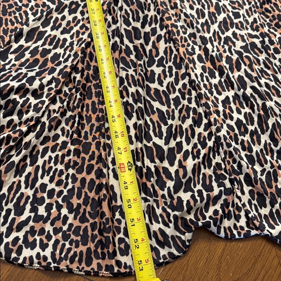 Vintage Silky Leopard Print Vanity Fair Maxi Slip Dress Chemise Slinky Gown - Picture 8 of 16